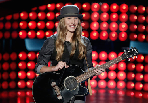 THE VOICE -- "Blind Auditions" Episode 801 -- Pictured: Sawyer Fredericks -- (Photo by: Tyler Golden/NBC)