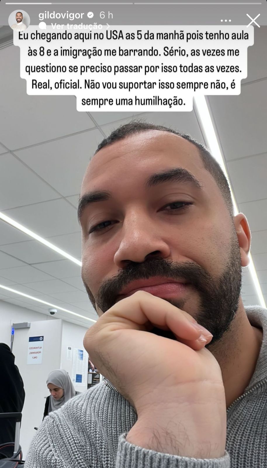 Gil do Vigor via instagram storie