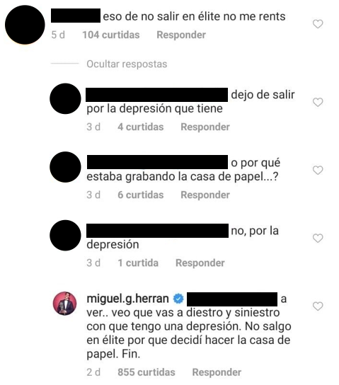 Miguel Herrán, no Instagram